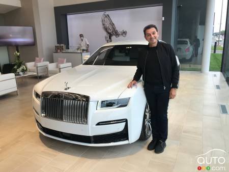 Gad Bitton avec la Rolls-Royce Ghost AWD 2021